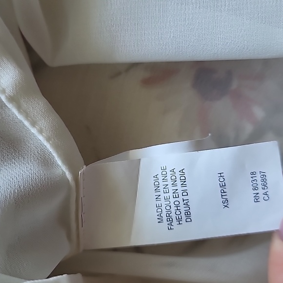 Women's Lucky Brand Floral Off Shoulder Top XS - Picture 10 of 11